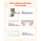 VEVOR Cat Door for Window, Ρυθμιζόμενη ώστε να προσαρμόζεται σε πλάτος παραθύρου 686-813 mm, 4 ασφαλείς λειτουργίες κλειδώματος, πλαίσιο αλουμινίου και γυαλί υψηλής διαφάνειας, μαγνητικό κλείσιμο, πόρτα κατοικίδιων ζώων γρήγορης προσαρμογής για γάτες, μαύ