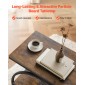 VEVOR End Table, Τραπεζάκι στενό 3 επιπέδων με ανοιχτά ράφια αποθήκευσης, κομοδίνο μοντέρνο κομοδίνο με στρογγυλό μεταλλικό σκελετό, Ξύλινος καναπές Τραπέζι καφέ για σαλόνι, υπνοδωμάτιο, γραφείο, ρουστίκ καφέ