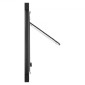 VEVOR Cat Door for Window, Ρυθμιζόμενη ώστε να ταιριάζει σε πλάτος παραθύρου 787-914 mm, 4 ασφαλείς λειτουργίες κλειδώματος, πλαίσιο αλουμινίου και γυαλί υψηλής διαφάνειας, μαγνητικό κλείσιμο, αδιάβροχη πόρτα κατοικίδιων ζώων για γάτες, Μαύρο