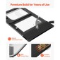 VEVOR Cat Door for Window, Ρυθμιζόμενη ώστε να ταιριάζει σε πλάτος παραθύρου 787-914 mm, 4 ασφαλείς λειτουργίες κλειδώματος, πλαίσιο αλουμινίου και γυαλί υψηλής διαφάνειας, μαγνητικό κλείσιμο, αδιάβροχη πόρτα κατοικίδιων ζώων για γάτες, Μαύρο