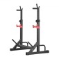 VEVOR Power Cage Squat Rack, Home Gym Power Rack με ρυθμιζόμενο ύψος και πλάτος, εξοπλισμός προπόνησης δύναμης με σχάρες αποθήκευσης Barbell & J-hooks για πρέσα πάγκου, squat, άρση βαρών