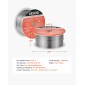 Σύρμα συγκόλλησης VEVOR Flux Core MIG, E71T-11 0,8mm 0,9kg, Σύρμα συγκόλλησης από ήπιο χάλυβα χωρίς αέριο με χαμηλό πιτσίλισμα για συγκόλληση τόξου σε όλες τις θέσεις, αυτο-θωρακισμένο για εξωτερική χρήση