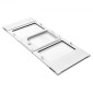 VEVOR Cat Door for Window, Ρυθμιζόμενη ώστε να ταιριάζει πλάτος παραθύρου 787-914 mm, 4 ασφαλείς λειτουργίες κλειδώματος, πλαίσιο αλουμινίου και γυαλί υψηλής διαφάνειας, μαγνητικό κλείσιμο, αδιάβροχη πόρτα κατοικίδιων ζώων για γάτες, λευκό
