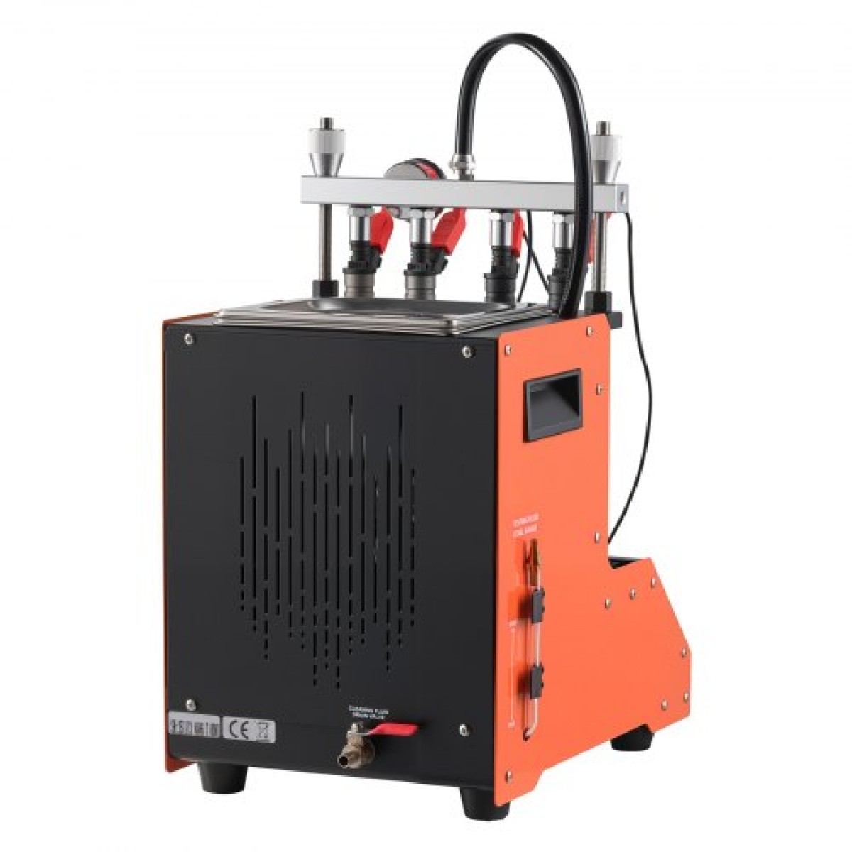 VEVOR Fuel Injector Cleaner Tester, 9 δοκιμαστικές λειτουργίες, 4-κύλινδρος 28kHz υπερηχητικό μηχάνημα καθαρισμού, μηχανή εγχυτήρα αυτοκινήτου με βαλβίδα αποστράγγισης και τάση λειτουργίας 12V για αυτοκίνητο και μοτοσικλέτα