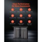 VEVOR Fuel Injector Cleaner Tester, 9 δοκιμαστικές λειτουργίες, 4-κύλινδρος 28kHz υπερηχητικό μηχάνημα καθαρισμού, μηχανή εγχυτήρα αυτοκινήτου με βαλβίδα αποστράγγισης και τάση λειτουργίας 12V για αυτοκίνητο και μοτοσικλέτα