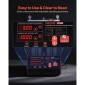 VEVOR Fuel Injector Cleaner Tester, 9 δοκιμαστικές λειτουργίες, 4-κύλινδρος 28kHz υπερηχητικό μηχάνημα καθαρισμού, μηχανή εγχυτήρα αυτοκινήτου με βαλβίδα αποστράγγισης και τάση λειτουργίας 12V για αυτοκίνητο και μοτοσικλέτα