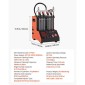 VEVOR Fuel Injector Cleaner Tester, 9 δοκιμαστικές λειτουργίες, 4-κύλινδρος 28kHz υπερηχητικό μηχάνημα καθαρισμού, μηχανή εγχυτήρα αυτοκινήτου με βαλβίδα αποστράγγισης και τάση λειτουργίας 12V για αυτοκίνητο και μοτοσικλέτα