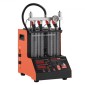 VEVOR Fuel Injector Cleaner Tester, 9 δοκιμαστικές λειτουργίες, 4-κύλινδρος 28kHz υπερηχητικό μηχάνημα καθαρισμού, μηχανή εγχυτήρα αυτοκινήτου με βαλβίδα αποστράγγισης και τάση λειτουργίας 12V για αυτοκίνητο και μοτοσικλέτα