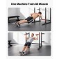 VEVOR Power Cage Power Rack, Πολυλειτουργικό Barbell Squat Rack με ρυθμιζόμενο ύψος, Home Gym Strength Training Training Εξοπλισμός προπόνησης με J-Hoks & περισσότερο εξάρτημα γυμναστικής για πάγκο τύπου Pull-Up Dips