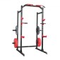 VEVOR Power Cage Power Rack, Πολυλειτουργικό Barbell Squat Rack με ρυθμιζόμενο ύψος, Home Gym Strength Training Training Εξοπλισμός προπόνησης με J-Hoks & περισσότερο εξάρτημα γυμναστικής για πάγκο τύπου Pull-Up Dips