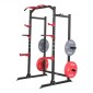 VEVOR Power Cage Power Rack, Πολυλειτουργικό Barbell Squat Rack με ρυθμιζόμενο ύψος, Home Gym Strength Training Training Εξοπλισμός προπόνησης με J-Hoks & περισσότερο εξάρτημα γυμναστικής για πάγκο τύπου Pull-Up Dips
