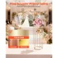 VEVOR Wedding Flower Stand, 10PCS 31,5 ιντσών Stand λουλουδιών, Floral stands with Acrylic Laminate, Hexagonal Cubic Floral Display Rack for Wedding, Party, Birthday, Home, French Gold Stand