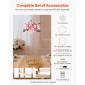 VEVOR Wedding Flower Stand, 10PCS 31,5 ιντσών Stand λουλουδιών, Floral stands with Acrylic Laminate, Hexagonal Cubic Floral Display Rack for Wedding, Party, Birthday, Home, French Gold Stand