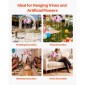 VEVOR Wedding Flower Stand, 10PCS 31,5 ιντσών Stand λουλουδιών, Floral stands with Acrylic Laminate, Hexagonal Cubic Floral Display Rack for Wedding, Party, Birthday, Home, French Gold Stand