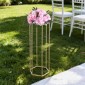 VEVOR Wedding Flower Stand, 10PCS 31,5 ιντσών Stand λουλουδιών, Floral stands with Acrylic Laminate, Hexagonal Cubic Floral Display Rack for Wedding, Party, Birthday, Home, French Gold Stand