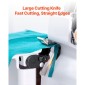 Ραπτομηχανή VEVOR Serger Overlock, 1250 βελονιές ανά λεπτό, ικανότητα 3 και 4 κλωστών, με φως LED και ισχυρά πόδια αναρρόφησης, ραπτομηχανή βαρέως τύπου μεταλλικό σκελετό για διάφορα υφάσματα, λευκό