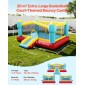 Φουσκωτό σπίτι αναπήδησης VEVOR, 14,7 x 13,8 x 6,8 πόδια Jumping Bouncy Castle, Φουσκωτό άλτης για παιδιά με τσουλήθρα, στεφάνι μπάσκετ, στόχος παιχνιδιού & περιοχή άλματος, Jumpings House 3-4 παιδιά (ηλικίες 3-8 ετών)