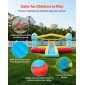 Φουσκωτό σπίτι αναπήδησης VEVOR, 14,7 x 13,8 x 6,8 πόδια Jumping Bouncy Castle, Φουσκωτό άλτης για παιδιά με τσουλήθρα, στεφάνι μπάσκετ, στόχος παιχνιδιού & περιοχή άλματος, Jumpings House 3-4 παιδιά (ηλικίες 3-8 ετών)