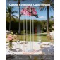 VEVOR Wedding Flower Stand, 10PCS 80cm Στάντ λουλουδιών, Floral Stand με Ακρυλικό Laminate, Κυλινδρική Κυβική Λουλουδένια Βάση για Γάμο, Πάρτυ, Γενέθλια, Σπίτι, Κεντρικά Στάντ