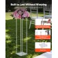 VEVOR Wedding Flower Stand, 10PCS 80cm Στάντ λουλουδιών, Floral Stand με Ακρυλικό Laminate, Κυλινδρική Κυβική Λουλουδένια Βάση για Γάμο, Πάρτυ, Γενέθλια, Σπίτι, Κεντρικά Στάντ