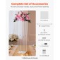 VEVOR Wedding Flower Stand, 10PCS 80cm Στάντ λουλουδιών, Floral Stand με Ακρυλικό Laminate, Κυλινδρική Κυβική Λουλουδένια Βάση για Γάμο, Πάρτυ, Γενέθλια, Σπίτι, Κεντρικά Στάντ