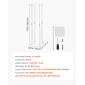 VEVOR Wedding Flower Stand, 10PCS 80cm Στάντ λουλουδιών, Floral Stand με Ακρυλικό Laminate, Κυλινδρική Κυβική Λουλουδένια Βάση για Γάμο, Πάρτυ, Γενέθλια, Σπίτι, Κεντρικά Στάντ