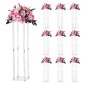 VEVOR Wedding Flower Stand, 10PCS 80cm Στάντ λουλουδιών, Floral Stand με Ακρυλικό Laminate, Κυλινδρική Κυβική Λουλουδένια Βάση για Γάμο, Πάρτυ, Γενέθλια, Σπίτι, Κεντρικά Στάντ