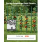 VEVOR Garden Stakes, 25 Pack, 1800 mm, Μεταλλικοί πάσσαλοι ντομάτας με πλαστική επικάλυψη, Garden Sticks για υποστήριξη φυτών, με μυτερό άκρο και αντιολισθητικά εξογκώματα για καλλιέργεια αναρριχώμενων φυτών, λαχανικά εξωτερικού χώρου
