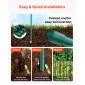 VEVOR Garden Stakes, 25 Pack, 1800 mm, Μεταλλικοί πάσσαλοι ντομάτας με πλαστική επικάλυψη, Garden Sticks για υποστήριξη φυτών, με μυτερό άκρο και αντιολισθητικά εξογκώματα για καλλιέργεια αναρριχώμενων φυτών, λαχανικά εξωτερικού χώρου