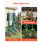 VEVOR Garden Stakes, 25 Pack, 1800 mm, Μεταλλικοί πάσσαλοι ντομάτας με πλαστική επικάλυψη, Garden Sticks για υποστήριξη φυτών, με μυτερό άκρο και αντιολισθητικά εξογκώματα για καλλιέργεια αναρριχώμενων φυτών, λαχανικά εξωτερικού χώρου
