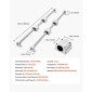 Σετ γραμμικής ράγας VEVOR, SFC25, 2 τεμ. 1000 mm (39,4 ιντσών) Ράγες οδηγού γραμμικής κίνησης και μπλοκ συρόμενου ρουλεμάν 4 τμχ, για τόρνοι μηχανές χάραξης DIY, Πλάκα DIY Training Rocker