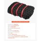 VEVOR Στρογγυλό δίχτυ σανού, 1,5 x 1,5 x 1,5 m, τρύπες 42 x 42 mm, υλικό PE, σχεδιασμός χωρίς κόμπους, με αυτοασφαλιζόμενο φερμουάρ, μεταφορά με βελόνα και επισκευαστικό σπάγγο, στρογγυλό δίχτυ για άλογα με αργή τροφοδοσία