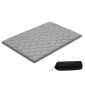 VEVOR Japanese Tatami Mat, Πτυσσόμενο στρώμα Ιαπωνικού Tatami πλήρους μεγέθους, στρώμα Futon με τσάντα αποθήκευσης & κούμπωμα, πατάκι 9 στρωμάτων για ύπνο, κοιτώνα, διαλογισμός, γιόγκα, 2032 x 1372 x 89 mm, γκρι