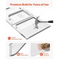 VEVOR Cat Door for Window, Ρυθμιζόμενη ώστε να ταιριάζει πλάτος παραθύρου 686-813 mm, 4 ασφαλείς λειτουργίες κλειδώματος, πλαίσιο αλουμινίου και γυαλί υψηλής διαφάνειας, μαγνητικό κλείσιμο, ανθεκτική στις καιρικές συνθήκες Πόρτα κατοικίδιων ζώων για γάτες