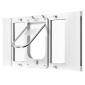 VEVOR Cat Door for Window, Ρυθμιζόμενη ώστε να ταιριάζει πλάτος παραθύρου 686-813 mm, 4 ασφαλείς λειτουργίες κλειδώματος, πλαίσιο αλουμινίου και γυαλί υψηλής διαφάνειας, μαγνητικό κλείσιμο, ανθεκτική στις καιρικές συνθήκες Πόρτα κατοικίδιων ζώων για γάτες