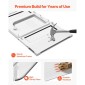 VEVOR Cat Door for Window, Ρυθμιζόμενη στο πλάτος παραθύρου 584-711 mm, 4 ασφαλείς λειτουργίες κλειδώματος, πλαίσιο από αλουμίνιο και γυαλί υψηλής διαφάνειας, μαγνητικό κλείσιμο, αδιάβροχη πόρτα κατοικίδιων ζώων για γάτες, λευκό