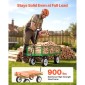 VEVOR Garden Cart, 408,2 kg, Heavy Duty Steel Yard and Garden Utility Wagon με ελαστικά 10 ιντσών, σκαμπό κήπου εξωτερικού χώρου με ρυθμιζόμενη λαβή, αποσπώμενα πλαϊνά πάνελ, προσάρτηση σε ATV ή τρακτέρ, Πράσινο