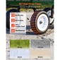 VEVOR Garden Cart, 408,2 kg, Heavy Duty Steel Yard and Garden Utility Wagon με ελαστικά 10 ιντσών, σκαμπό κήπου εξωτερικού χώρου με ρυθμιζόμενη λαβή, αποσπώμενα πλαϊνά πάνελ, προσάρτηση σε ATV ή τρακτέρ, Πράσινο