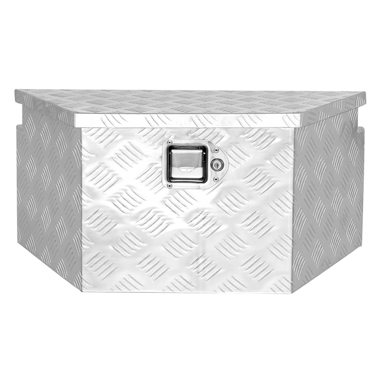 VEVOR Trailer Tongue Box, 660 x 330 x 305 mm Αλουμινένιο κουτί εργαλειοθήκης ρυμουλκούμενου, Ατζέντα αποθήκευσης βαρέως τύπου με κλειδαριά και κλειδιά, βοηθητικό κιβώτιο εργαλείων για κρεβάτι Pickup Truck, RV, SUV, όχημα εκτός δρόμου, Ασημί