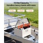 VEVOR Trailer Tongue Box, 660 x 330 x 305 mm Αλουμινένιο κουτί εργαλειοθήκης ρυμουλκούμενου, Ατζέντα αποθήκευσης βαρέως τύπου με κλειδαριά και κλειδιά, βοηθητικό κιβώτιο εργαλείων για κρεβάτι Pickup Truck, RV, SUV, όχημα εκτός δρόμου, Ασημί