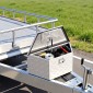 VEVOR Trailer Tongue Box, 660 x 330 x 305 mm Αλουμινένιο κουτί εργαλειοθήκης ρυμουλκούμενου, Ατζέντα αποθήκευσης βαρέως τύπου με κλειδαριά και κλειδιά, βοηθητικό κιβώτιο εργαλείων για κρεβάτι Pickup Truck, RV, SUV, όχημα εκτός δρόμου, Ασημί