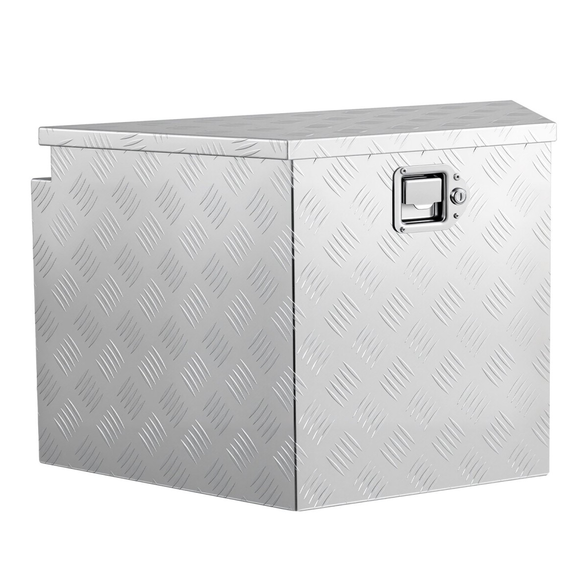 VEVOR Trailer Tongue Box, 737 x 410 x 457 mm Αλουμινένιο κουτί εργαλείων ρυμουλκούμενου, Ατζέντα αποθήκευσης βαρέως τύπου με κλειδαριά και κλειδιά, βοηθητικό κιβώτιο εργαλείων για κρεβάτι Pickup Truck, RV, SUV, όχημα εκτός δρόμου, Ασημί