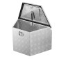 VEVOR Trailer Tongue Box, 737 x 410 x 457 mm Αλουμινένιο κουτί εργαλείων ρυμουλκούμενου, Ατζέντα αποθήκευσης βαρέως τύπου με κλειδαριά και κλειδιά, βοηθητικό κιβώτιο εργαλείων για κρεβάτι Pickup Truck, RV, SUV, όχημα εκτός δρόμου, Ασημί