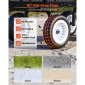 VEVOR Garden Cart, 408,2 kg, Heavy Duty Steel Yard and Garden Utility Wagon με ελαστικά 10 ιντσών, σκαμπό κήπου εξωτερικού χώρου με ρυθμιζόμενη λαβή, αποσπώμενα πλαϊνά πάνελ, προσάρτηση σε ATV ή τρακτέρ, Μαύρο