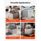 VEVOR Trailer Tongue Box, 838 x 483 x 457 mm Αλουμινένιο κουτί εργαλειοθήκης ρυμουλκούμενου ρυμουλκούμενου, Ατζέντα αποθήκευσης βαρέως τύπου με κλειδαριά και κλειδιά, στήθος βοηθητικών εργαλείων για κρεβάτι φορτηγών, RV, SUV, όχημα εκτός δρόμου, Ασημί