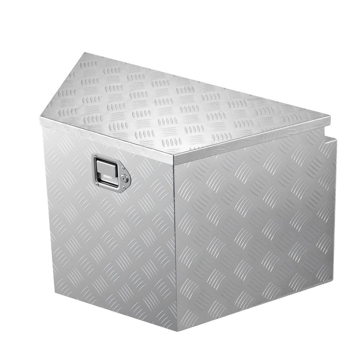 VEVOR Trailer Tongue Box, 838 x 483 x 457 mm Αλουμινένιο κουτί εργαλειοθήκης ρυμουλκούμενου ρυμουλκούμενου, Ατζέντα αποθήκευσης βαρέως τύπου με κλειδαριά και κλειδιά, στήθος βοηθητικών εργαλείων για κρεβάτι φορτηγών, RV, SUV, όχημα εκτός δρόμου, Ασημί