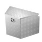 VEVOR Trailer Tongue Box, 838 x 483 x 457 mm Αλουμινένιο κουτί εργαλειοθήκης ρυμουλκούμενου ρυμουλκούμενου, Ατζέντα αποθήκευσης βαρέως τύπου με κλειδαριά και κλειδιά, στήθος βοηθητικών εργαλείων για κρεβάτι φορτηγών, RV, SUV, όχημα εκτός δρόμου, Ασημί