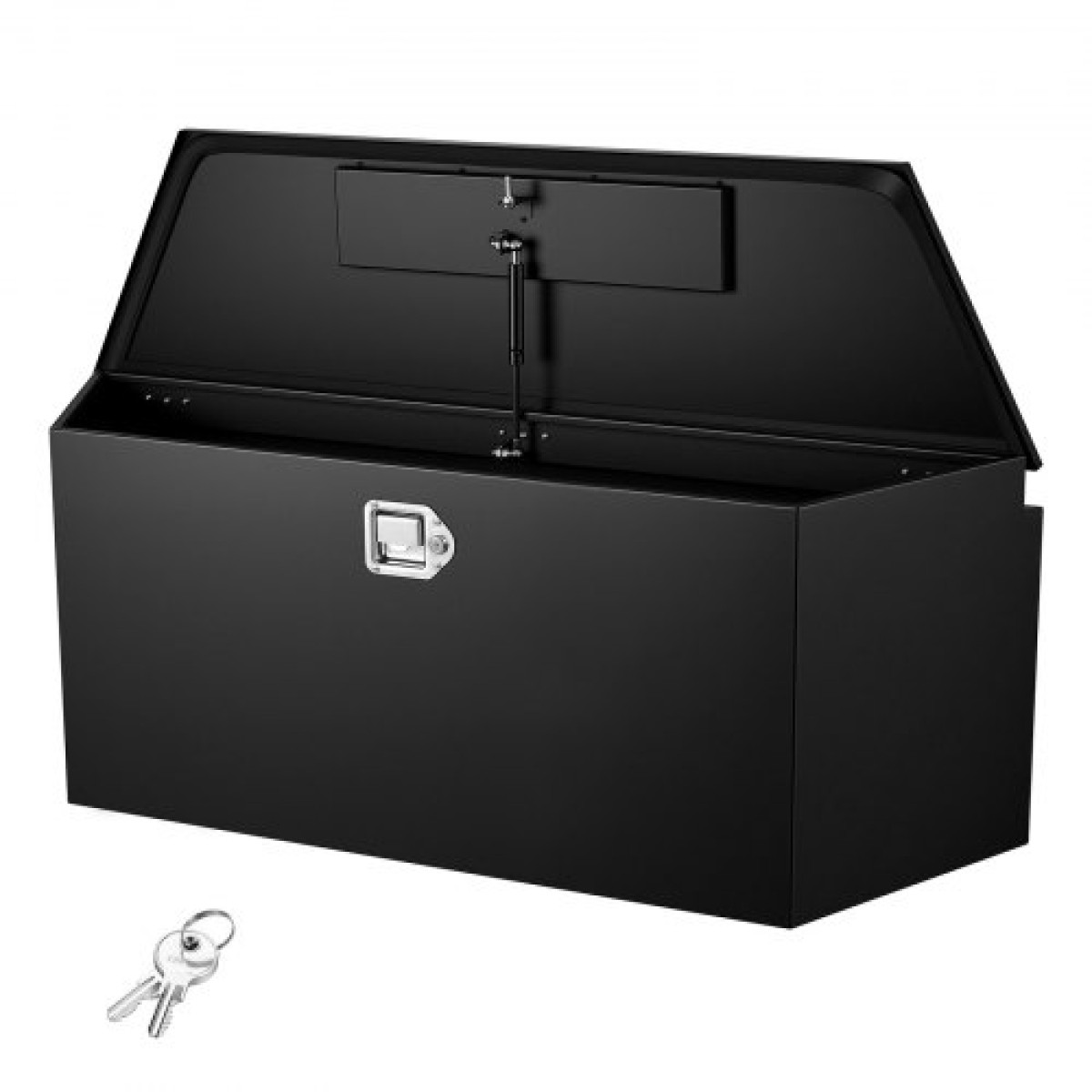 VEVOR Trailer Tongue Box, 1245 x 353 x 470 mm Steel Trailer Tongue Tool Box, Βαριά Duty Storage Organizer με κλειδαριά και κλειδιά, Βοηθητικό κιβώτιο εργαλείων για κρεβάτι Pickup Truck, RV, SUV, Off-Road Vehicle, Μαύρο