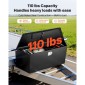VEVOR Trailer Tongue Box, 1245 x 353 x 470 mm Steel Trailer Tongue Tool Box, Βαριά Duty Storage Organizer με κλειδαριά και κλειδιά, Βοηθητικό κιβώτιο εργαλείων για κρεβάτι Pickup Truck, RV, SUV, Off-Road Vehicle, Μαύρο