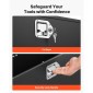 VEVOR Trailer Tongue Box, 1245 x 353 x 470 mm Steel Trailer Tongue Tool Box, Βαριά Duty Storage Organizer με κλειδαριά και κλειδιά, Βοηθητικό κιβώτιο εργαλείων για κρεβάτι Pickup Truck, RV, SUV, Off-Road Vehicle, Μαύρο